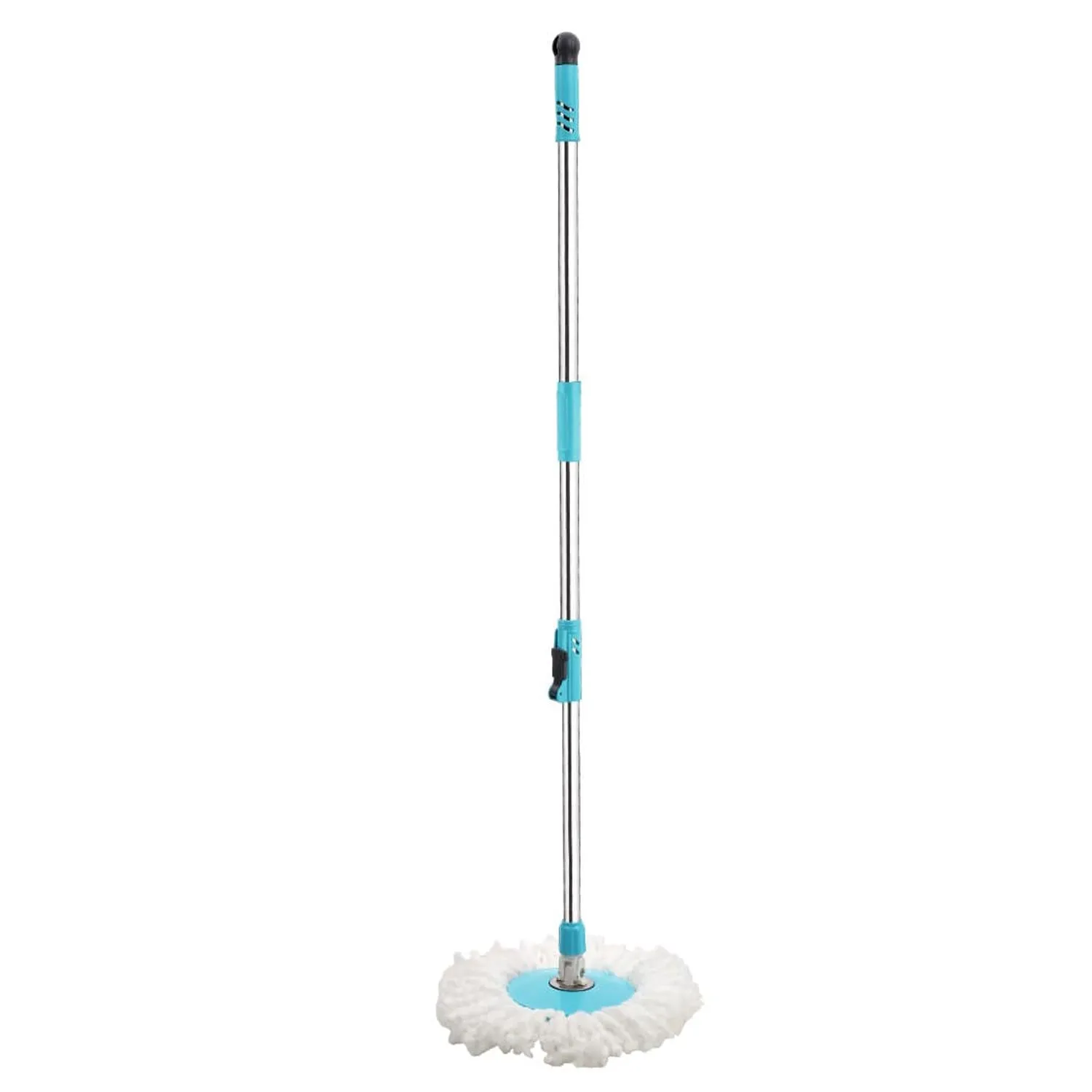 1160 Heavy Duty Microfiber Spin Mop with Plastic Bucket (Multicolour)