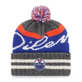 '47 Brand Men's NHL Edmonton Oilers Hyperbolic Cuffed Pom Knit Toque