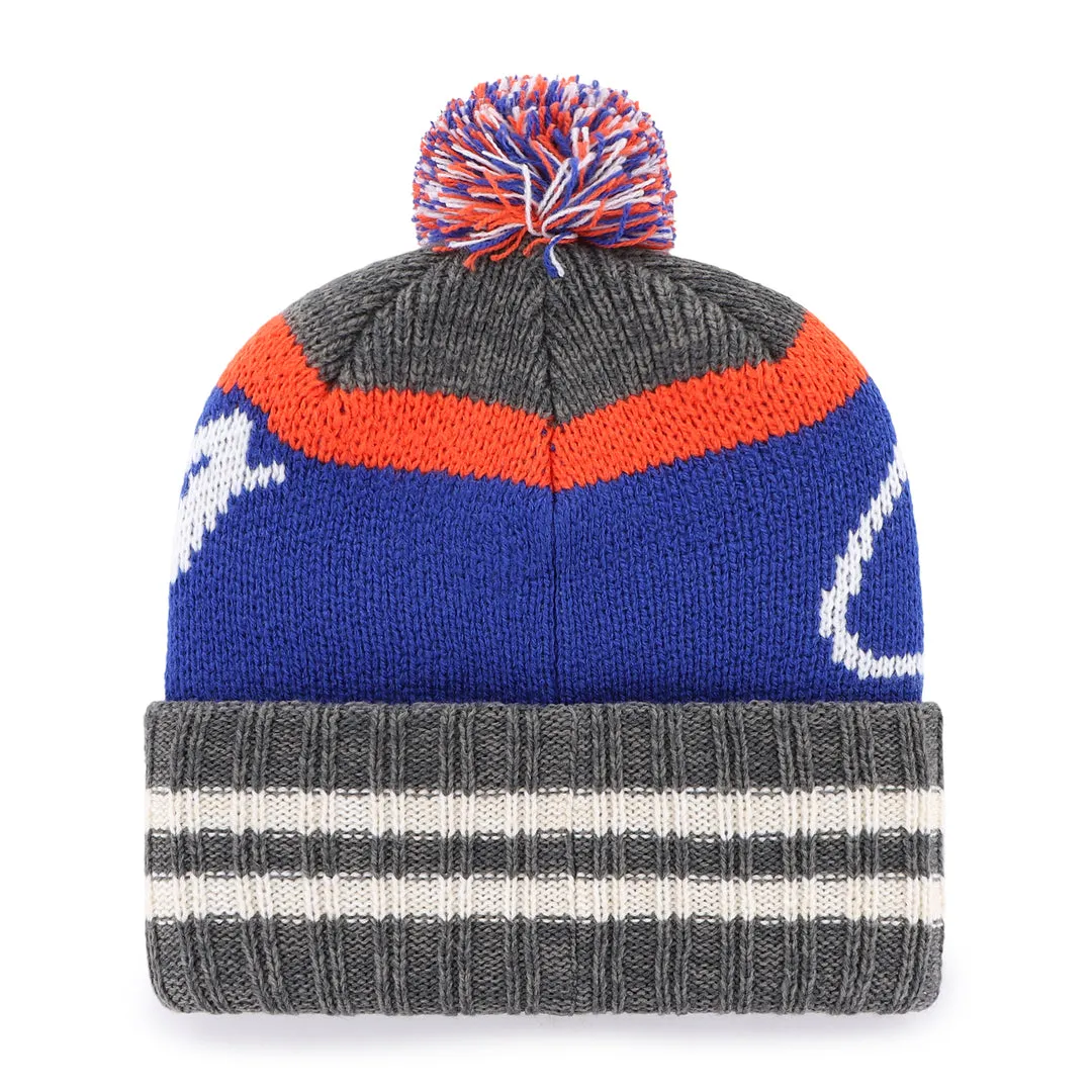 '47 Brand Men's NHL Edmonton Oilers Hyperbolic Cuffed Pom Knit Toque