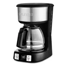 5 Cup Programmable Drip Coffee Maker with Brew Later Black