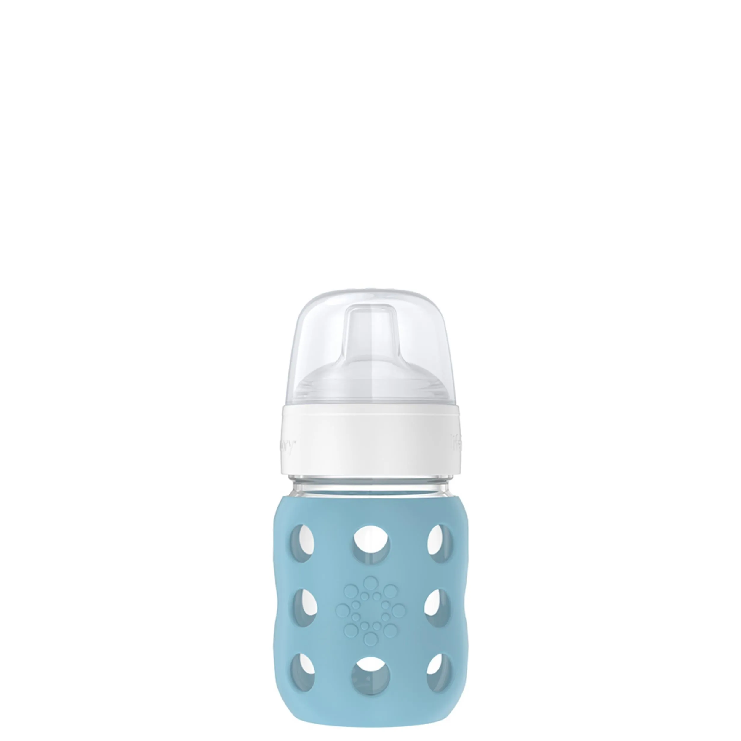 8oz Glass Baby Bottle Sippy Spout