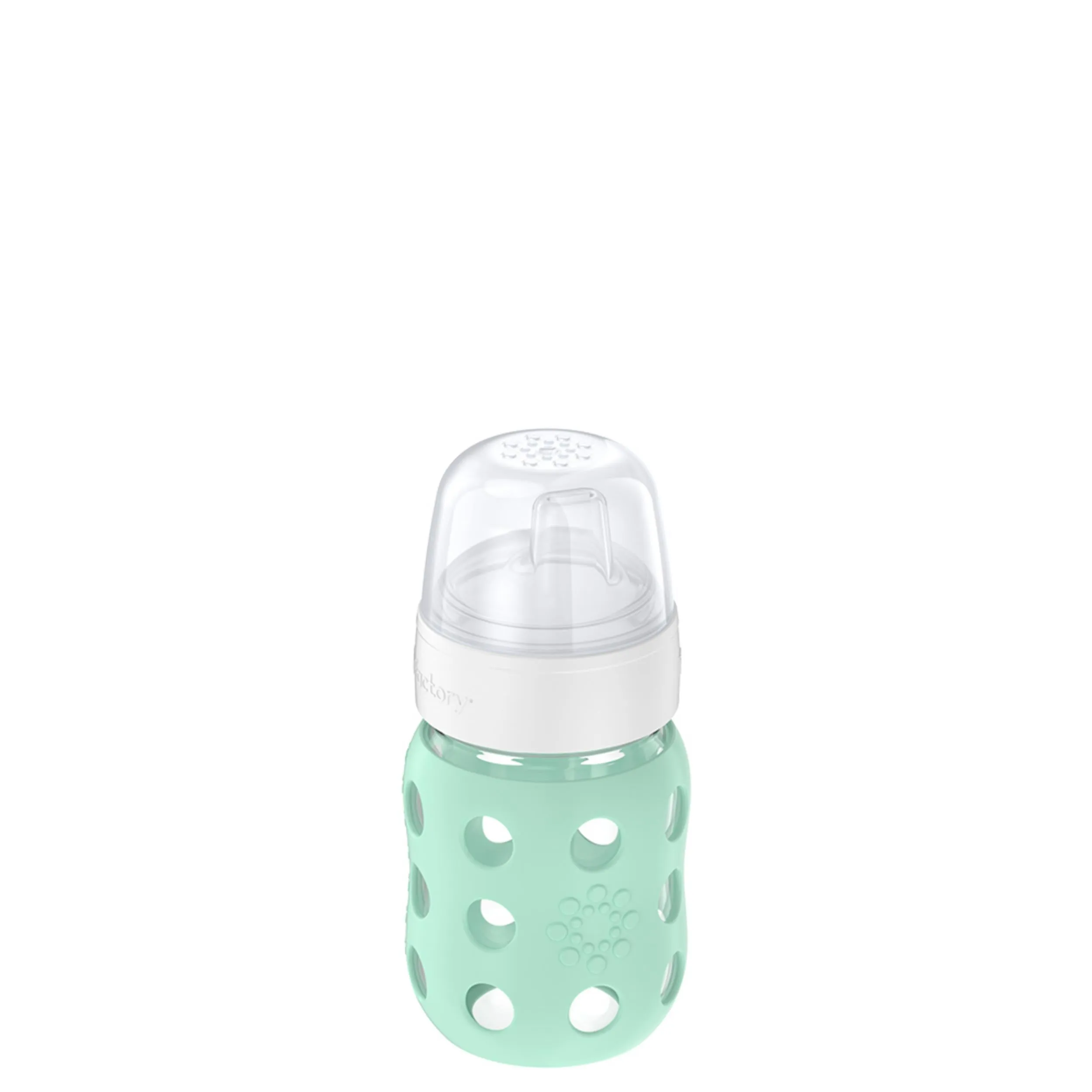 8oz Glass Baby Bottle Sippy Spout