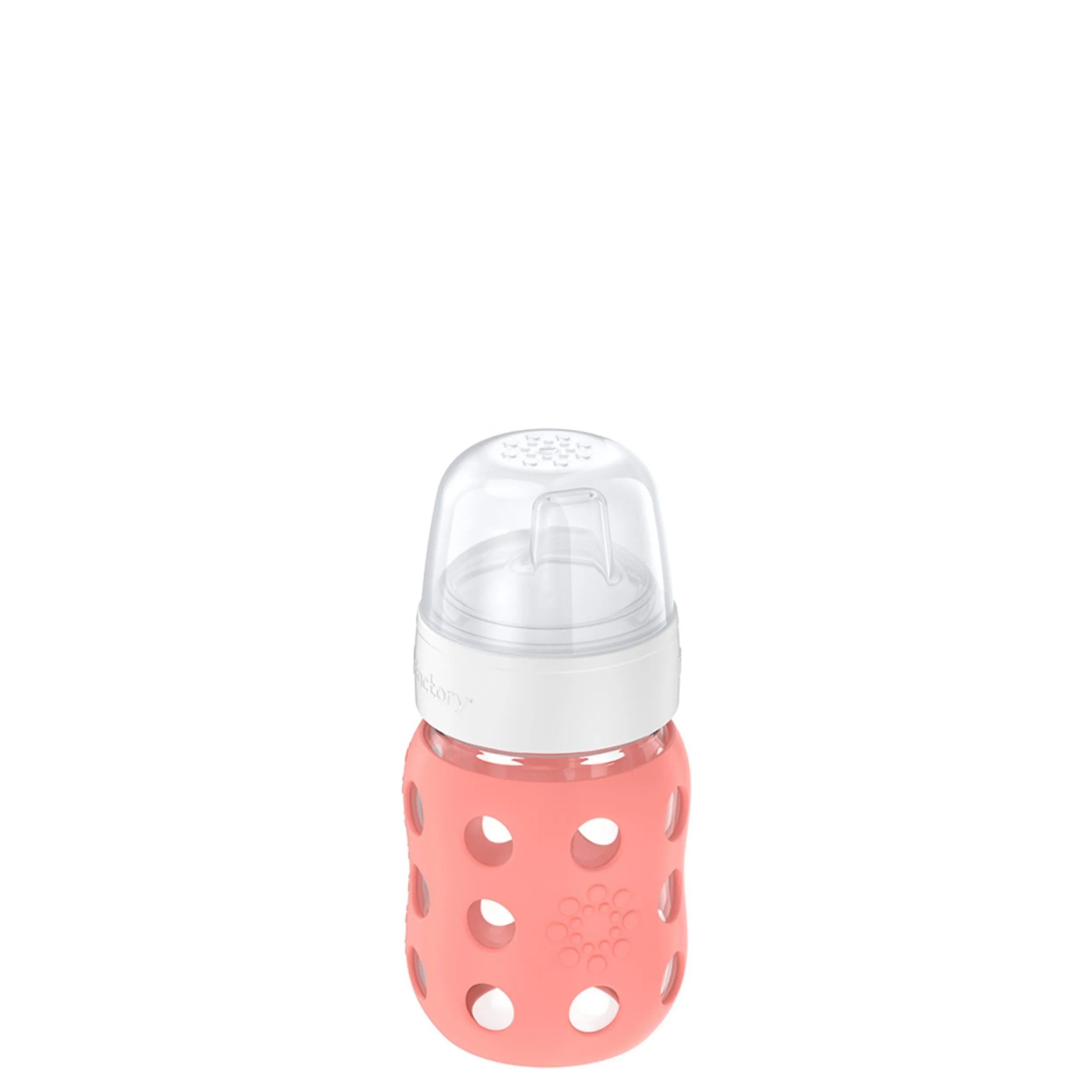 8oz Glass Baby Bottle Sippy Spout