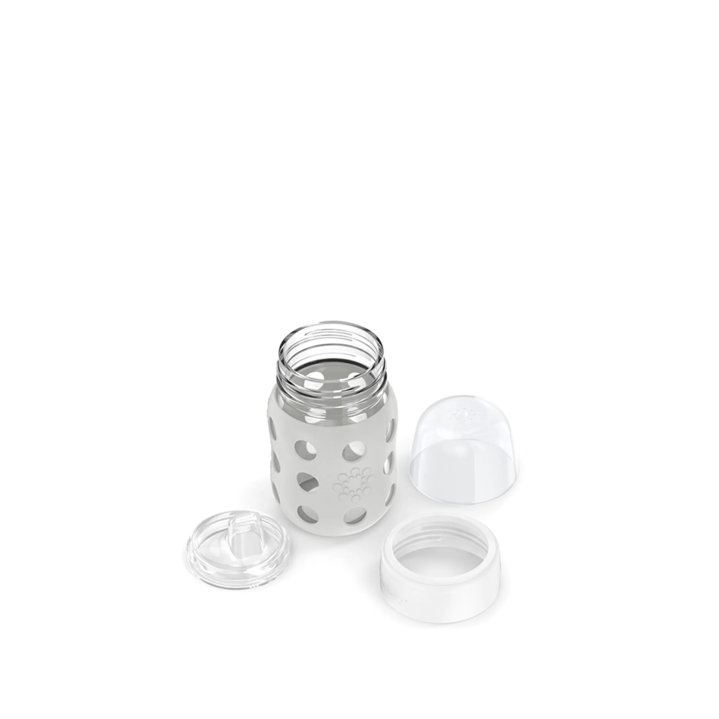 8oz Glass Baby Bottle Sippy Spout