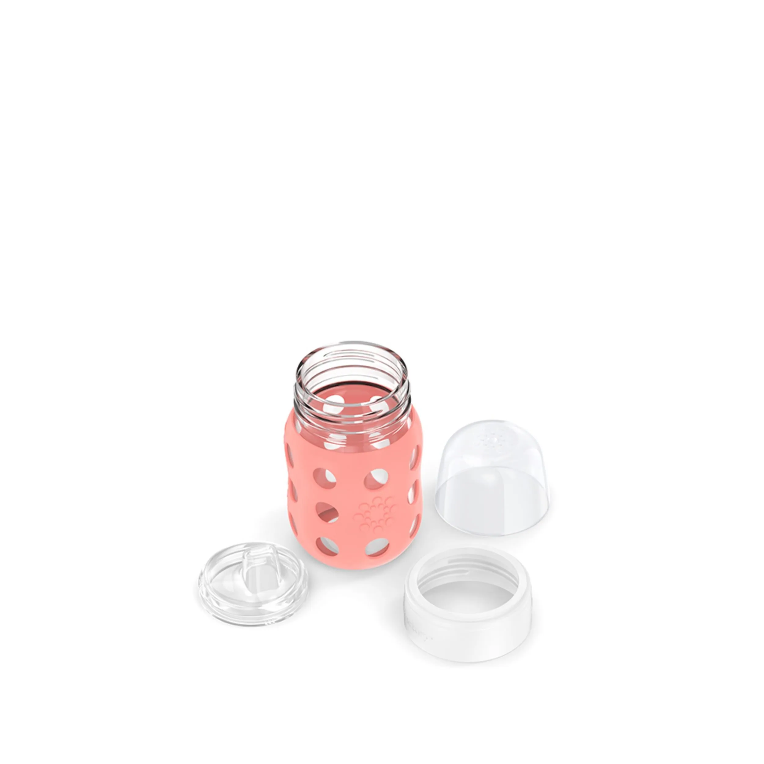 8oz Glass Baby Bottle Sippy Spout