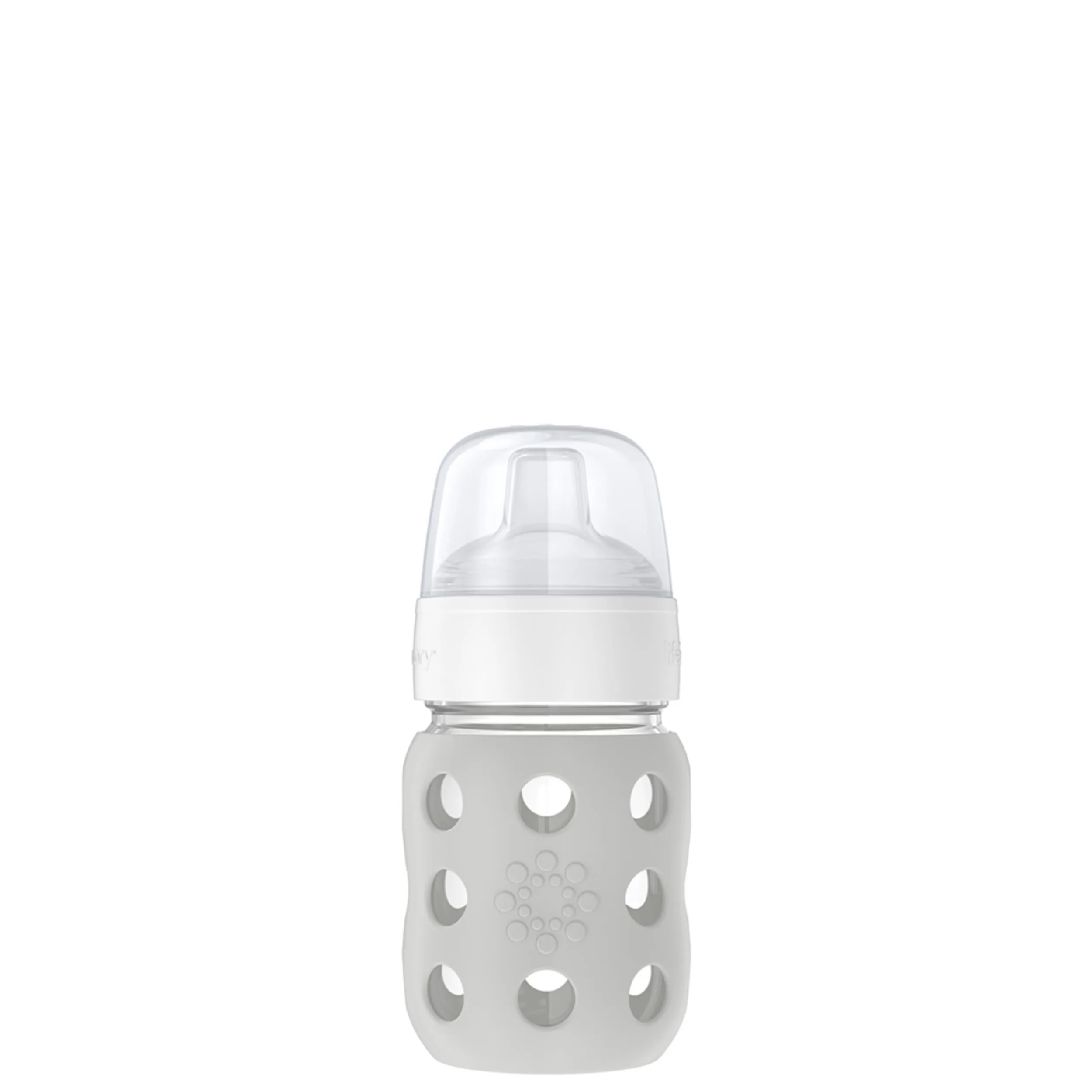 8oz Glass Baby Bottle Sippy Spout