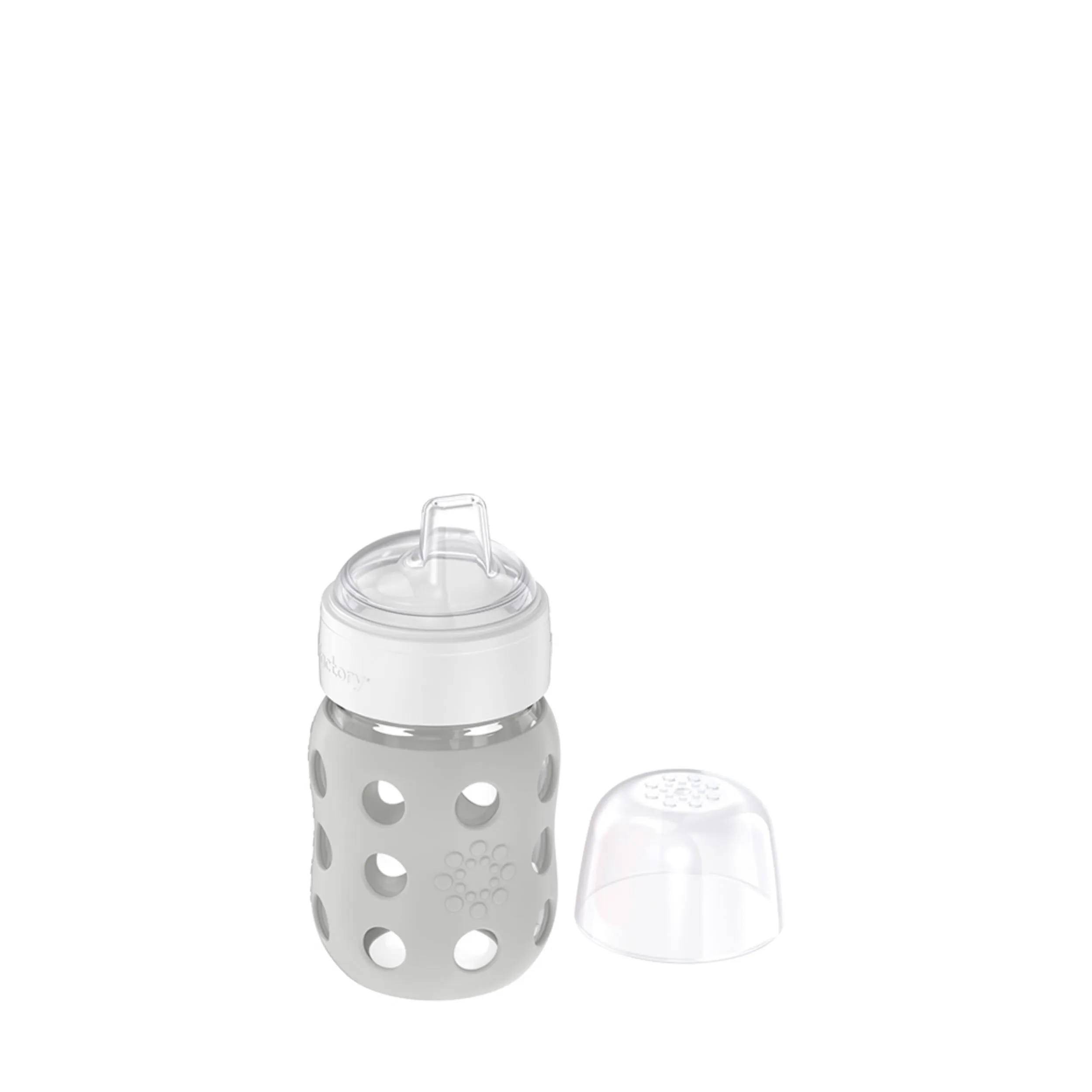 8oz Glass Baby Bottle Sippy Spout