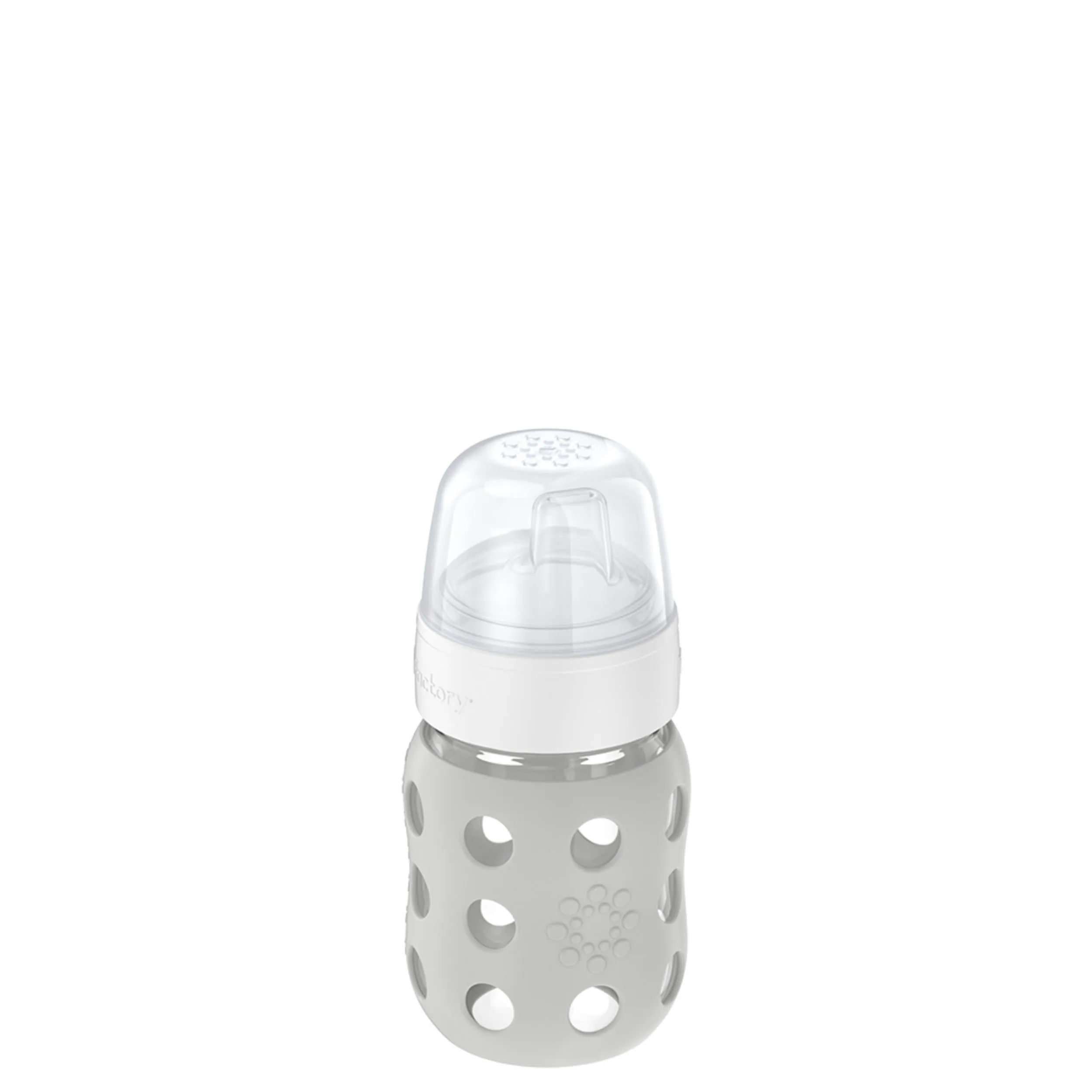 8oz Glass Baby Bottle Sippy Spout