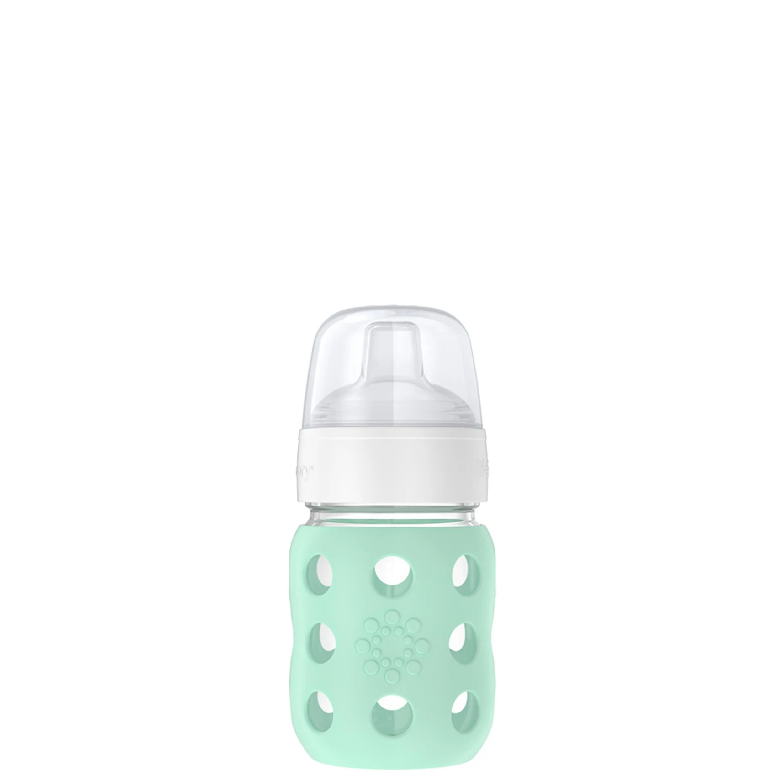 8oz Glass Baby Bottle Sippy Spout