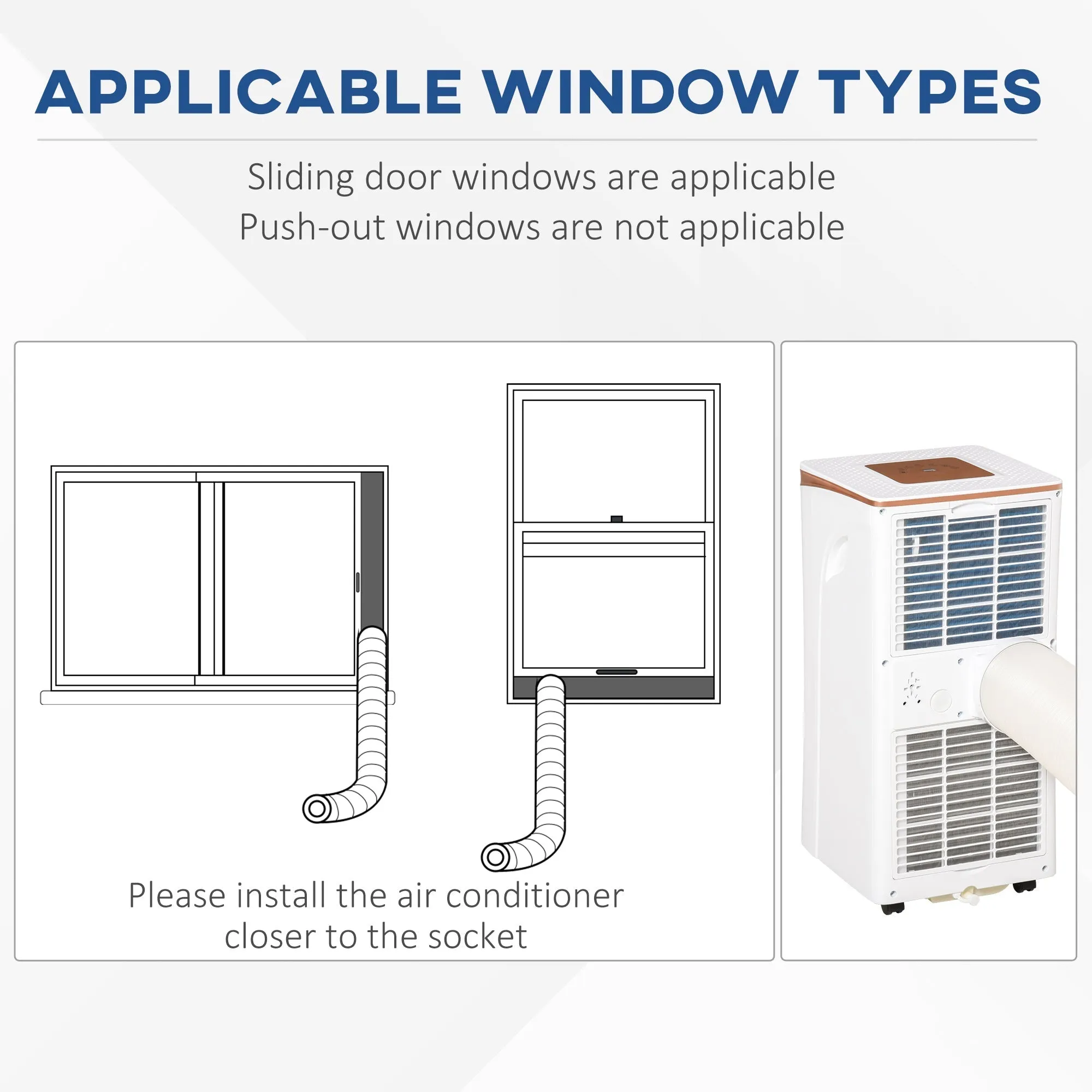 A Rated 7,000 BTU Portable Air Conditioner With Remote & 24 Hour Timer