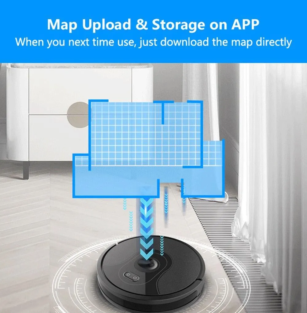 ABIR X6 Robot Vacuum Cleaner with Visual Navigation,APP Virtual