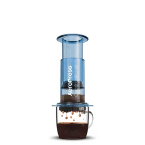 AeroPress Coffee & Espresso Maker - Clear Blue