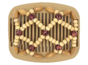 African Butterfly Hair Comb - Ndebele Blonde 58