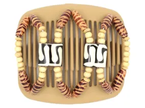 African Butterfly Hair Comb - Stones & Bones Blonde 43