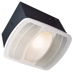 Air King LEDAK80 Exhaust Fan with Light, 0.6 A, 115/120 V, 80 cfm Air, 1 sones, LED Lamp, 4 in Duct, White :EA: QUANTITY: 1