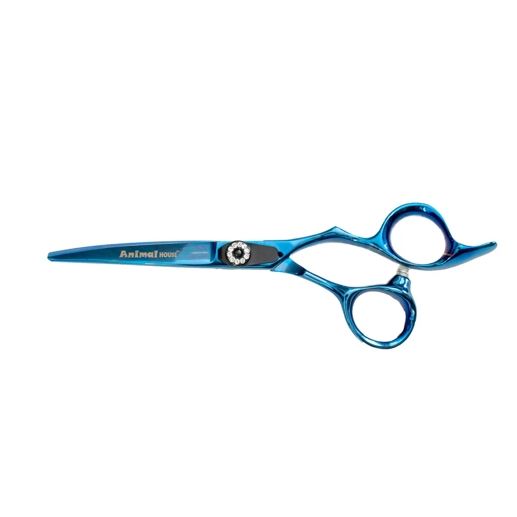 Animal House Professional Series Shear - 6" Curved Shear - BLUE (WH)