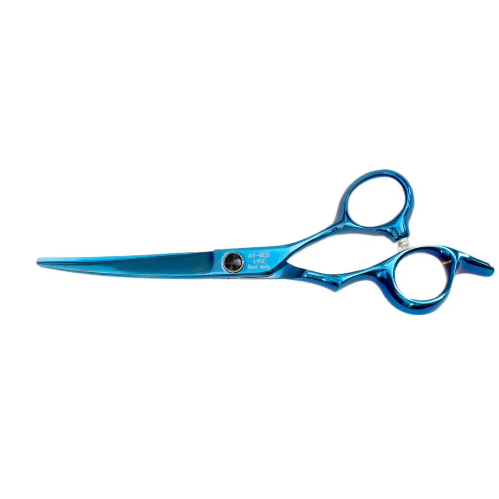 Animal House Professional Series Shear - 6" Curved Shear - BLUE (WH)