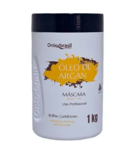 Argan Oil Hydration Nourishing Shine Softness Anti Hair Loss Mask 1Kg - Onixx