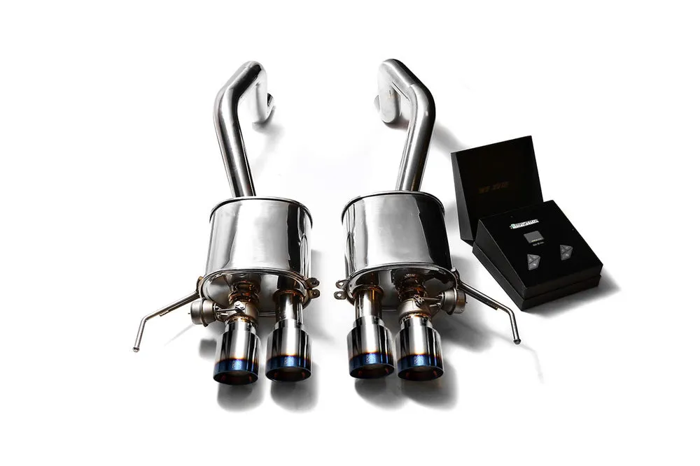 ARMYTRIX Stainless Steel Valvetronic Catback Exhaust System Quad Blue Coated Tips Chevrolet Corvette C7 2014-2020