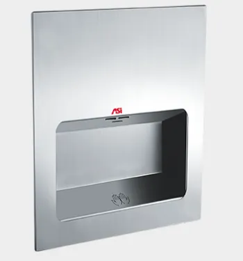 ASI® 0135-2 TURBO-Tuff™ Hand Dryer - Satin Stainless Steel Recessed High Speed Automatic 208-240V