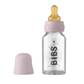 Baby Glass Bottle Complete Set 110ml - Dusky Lilac