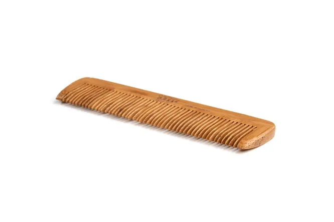 Bass Dark Bamboo Pocket Style Grooming Comb W-4