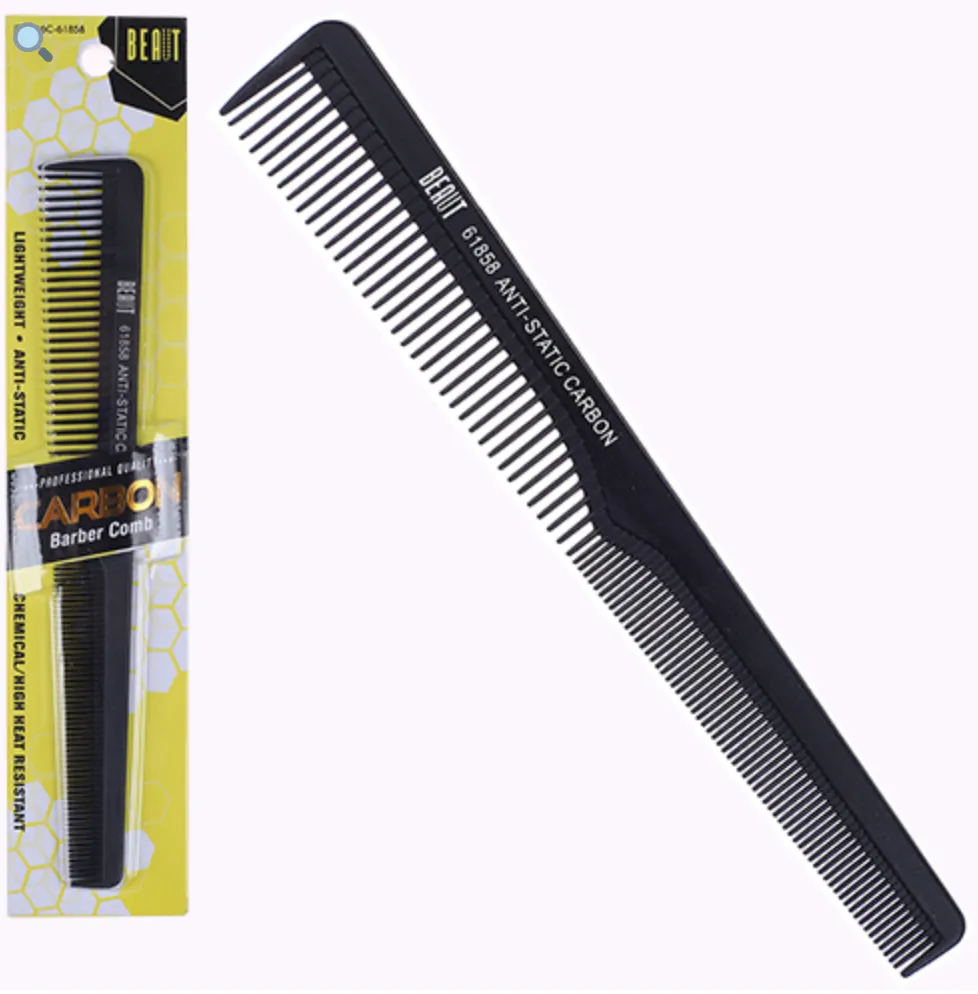 beaut anti static carbon comb 61858