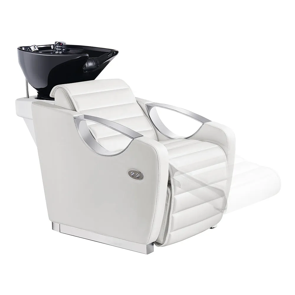 Beauty Salon Backwash Basin Chair -adjustable leg rest extension Victoria