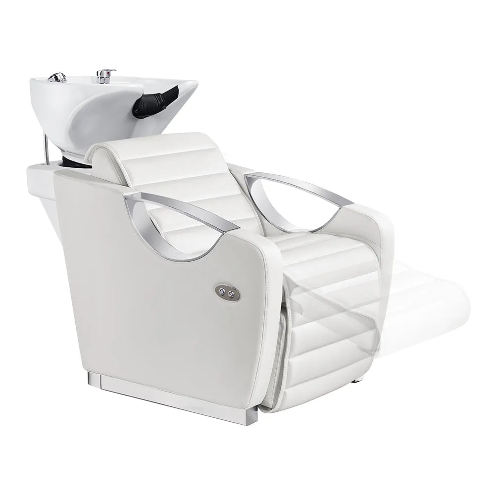 Beauty Salon Backwash Basin Chair -adjustable leg rest extension Victoria