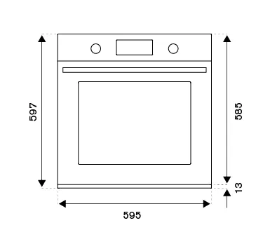 Bertazzoni F6011MODPLC 60cm Electric Pyro Built-in oven LCD display