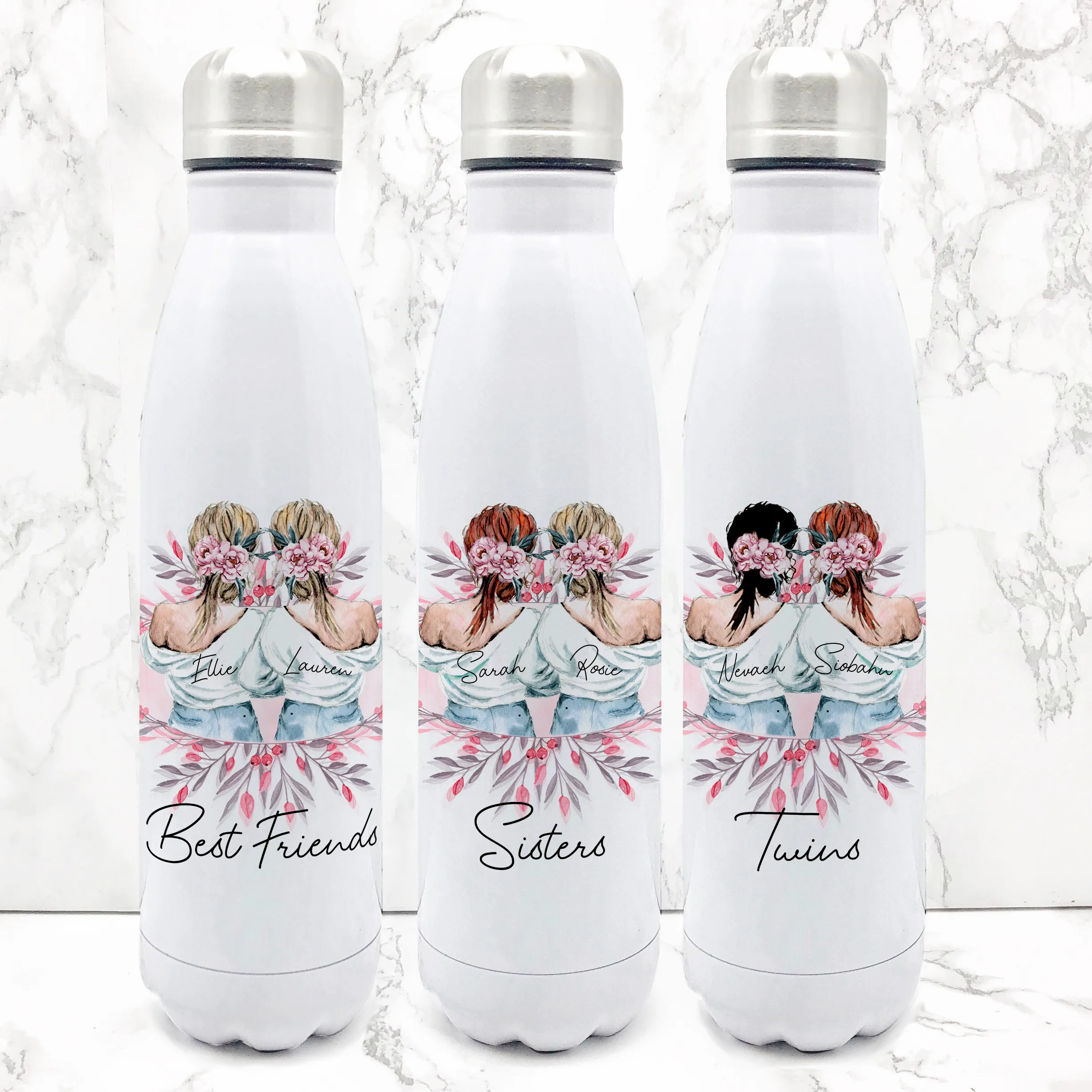 Best Friends Personalised Travel Flask