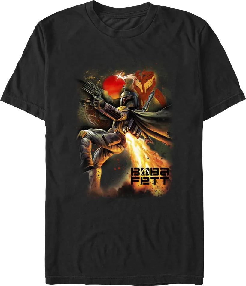 Boba Fett Galaxy Hunter Star Wars T-Shirt