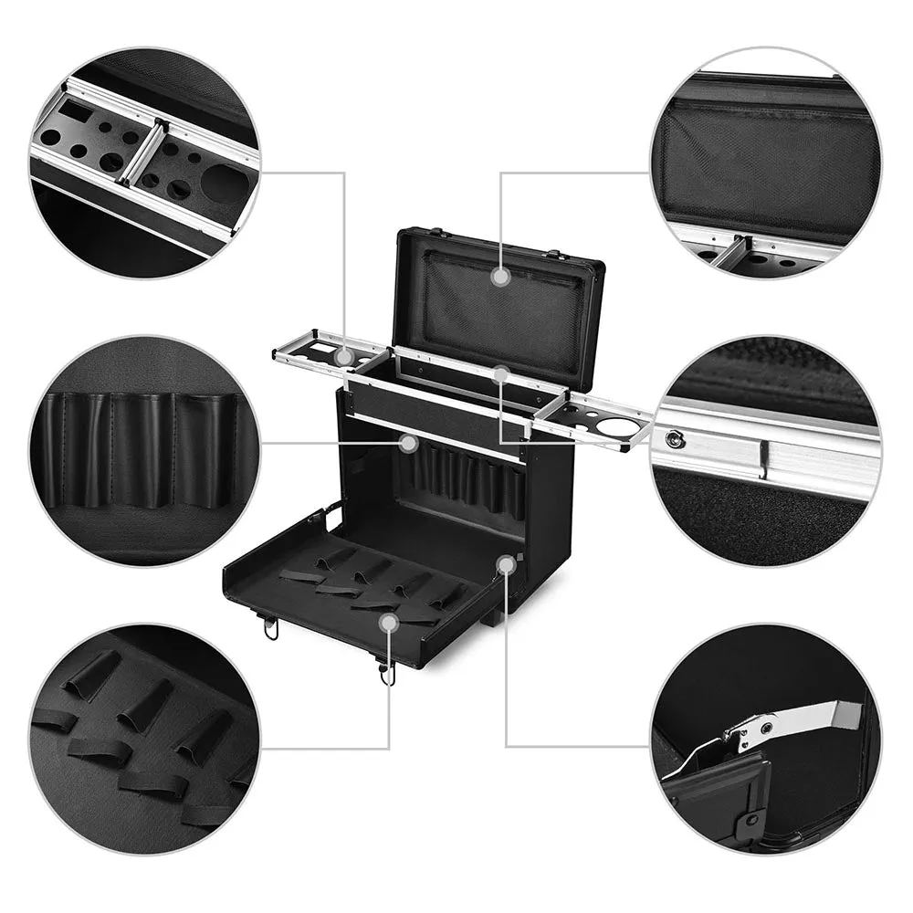 Byootique Hair Stylist Rolling Case Lock Hairdresser Tool Case