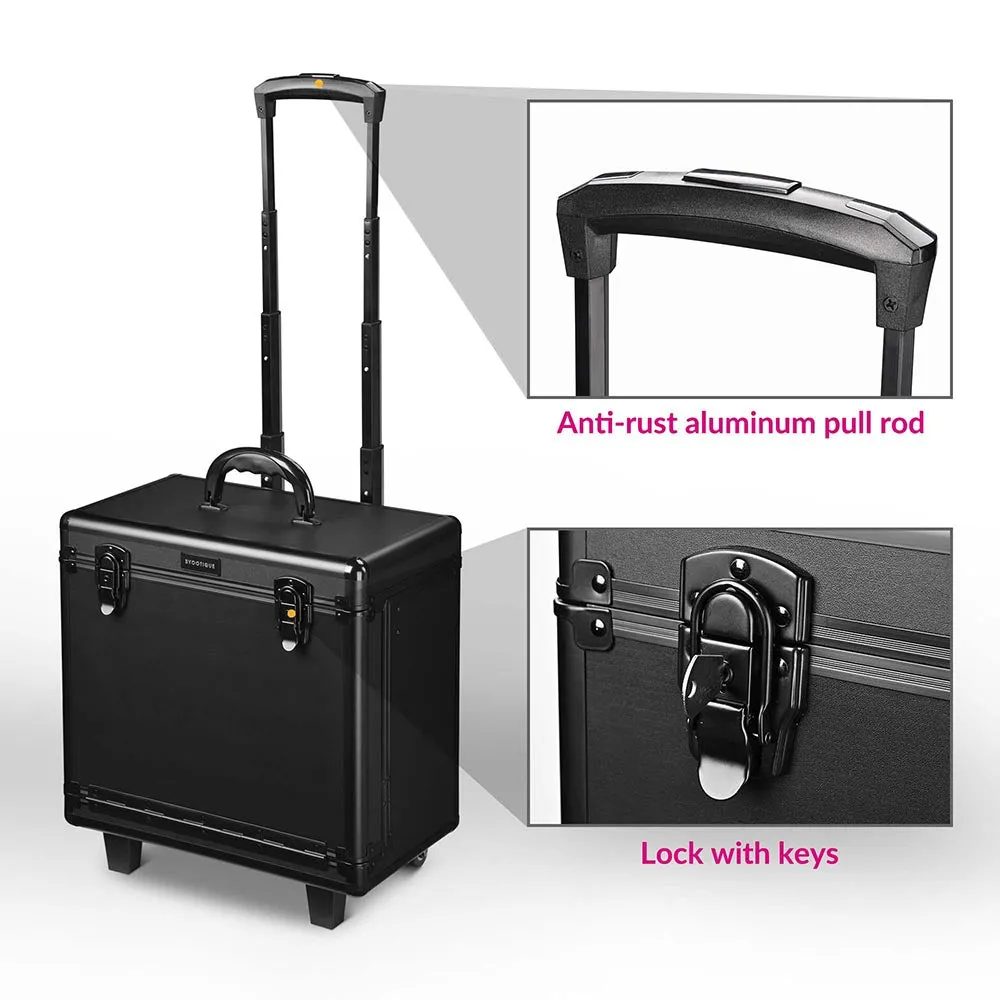 Byootique Hair Stylist Rolling Case Lock Hairdresser Tool Case