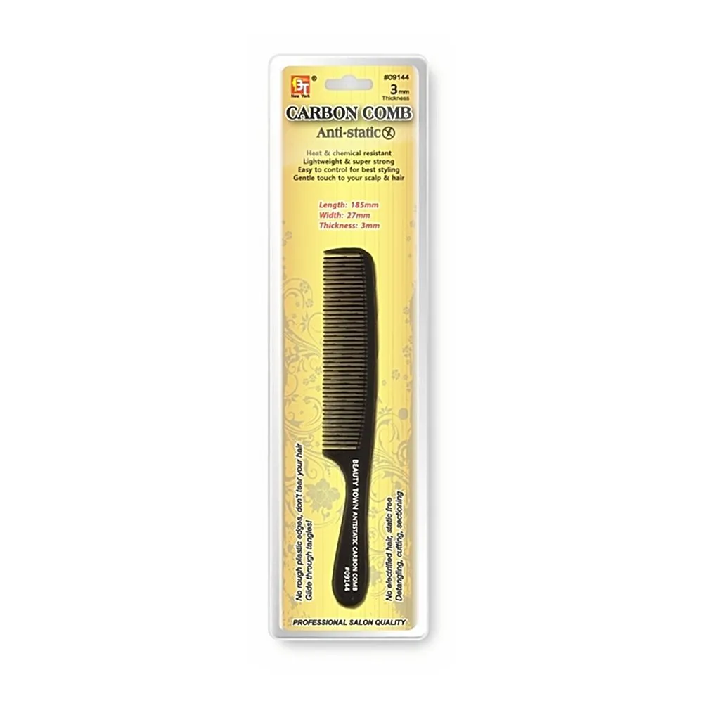 CARBON CLIPPER COMB (185 X 27 X 3 MM)