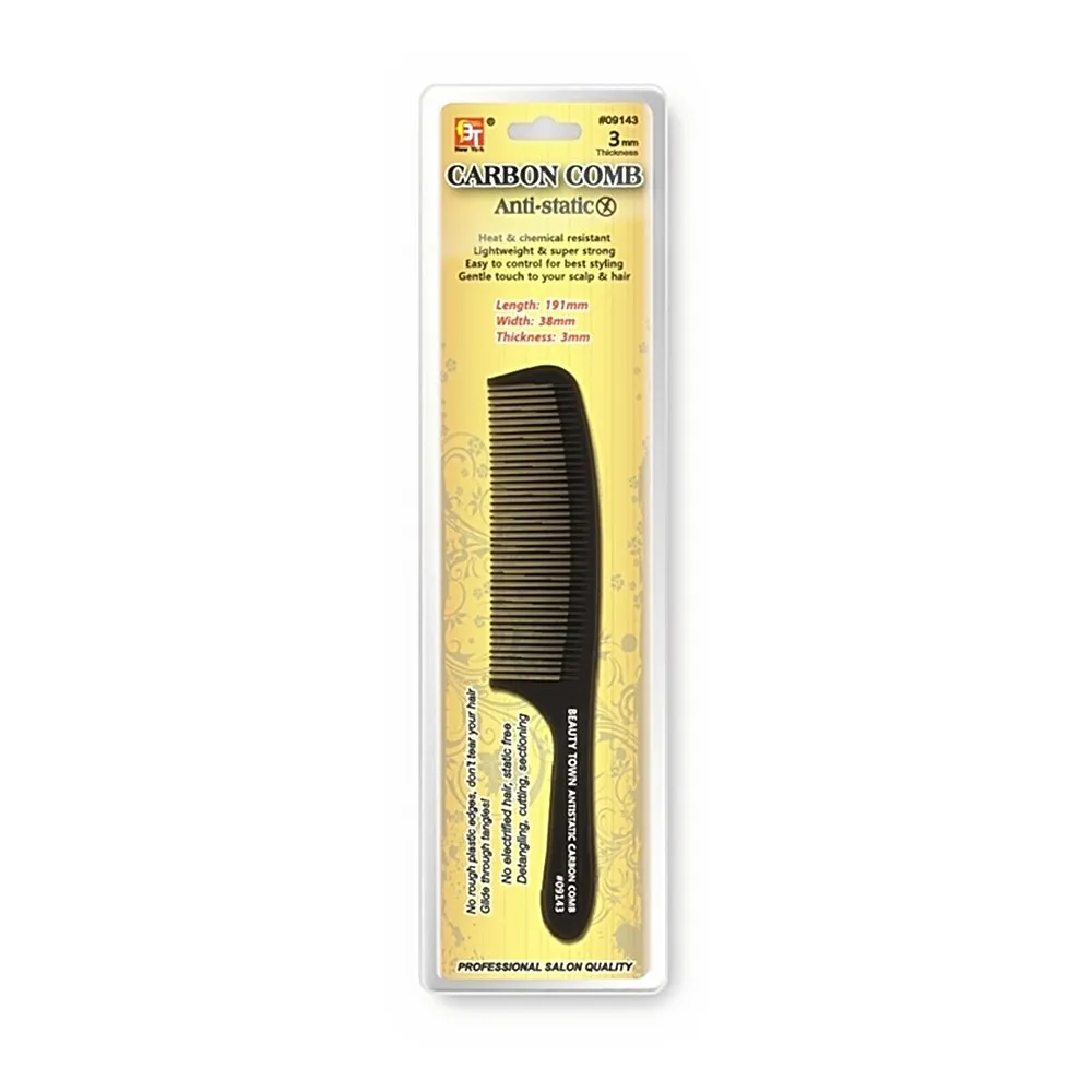 CARBON CLIPPER COMB (191 X 38 X 3 MM)