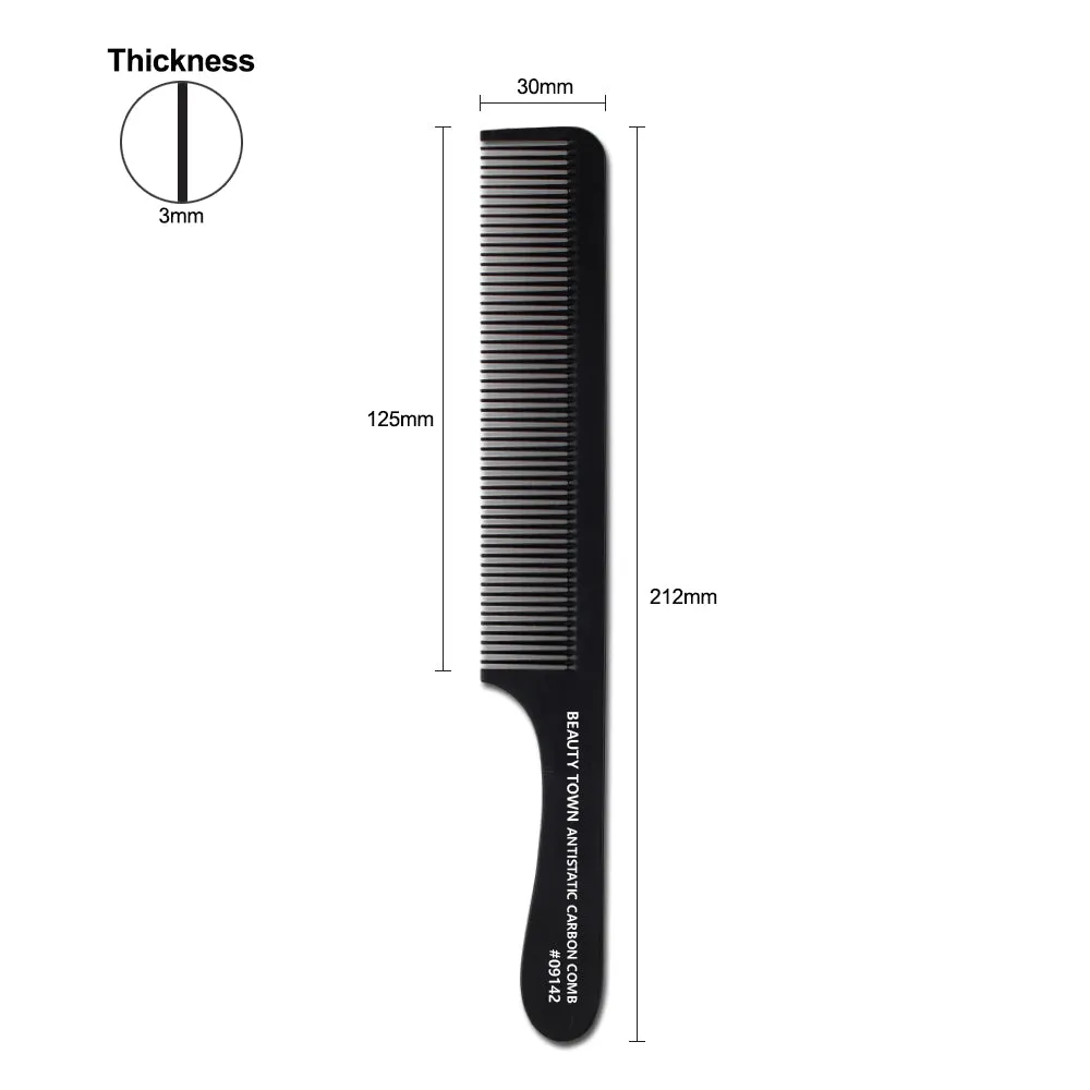 CARBON CLIPPER COMB (210 X 30 X 3 MM)