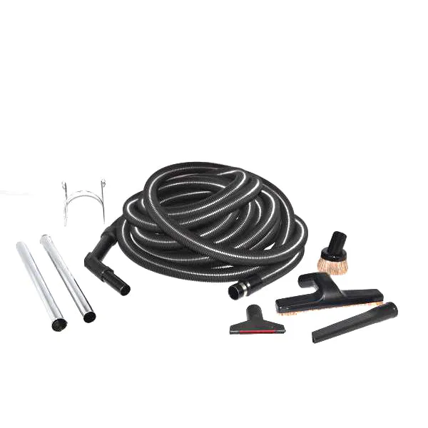 Central Vacuum Fit All Vacuum Cleaner, 50′ Black Hose Garage Kit #06-4962-69