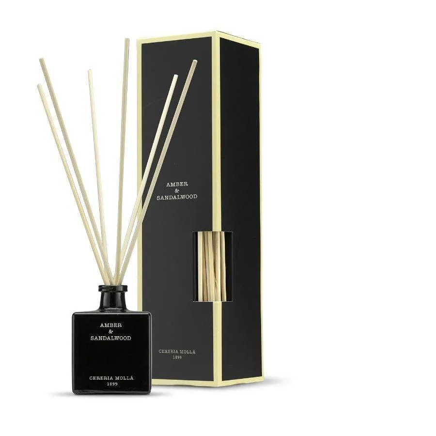 Cereria Molla Reed Diffuser | Amber & Sandalwood