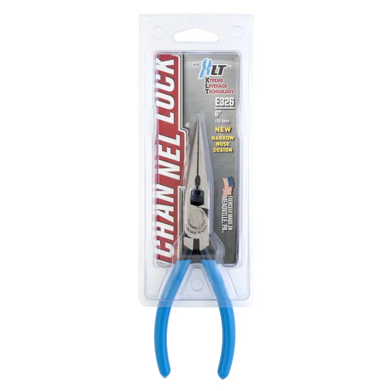 Channellock 6 in. Drop Forged Steel with Side Cutter Long Nose Pliers