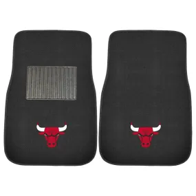 Chicago Bulls Embroidered Car Mat Set - 2 Pieces