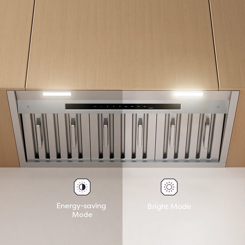 CIARRA Professional Series 34 inch Built-In Range Hood with 4-Speed Levels and Smart Control | CAS34927A-OW