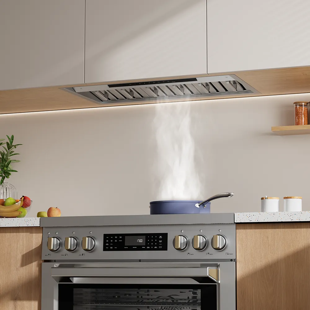 CIARRA Professional Series 34 inch Built-In Range Hood with 4-Speed Levels and Smart Control | CAS34927A-OW