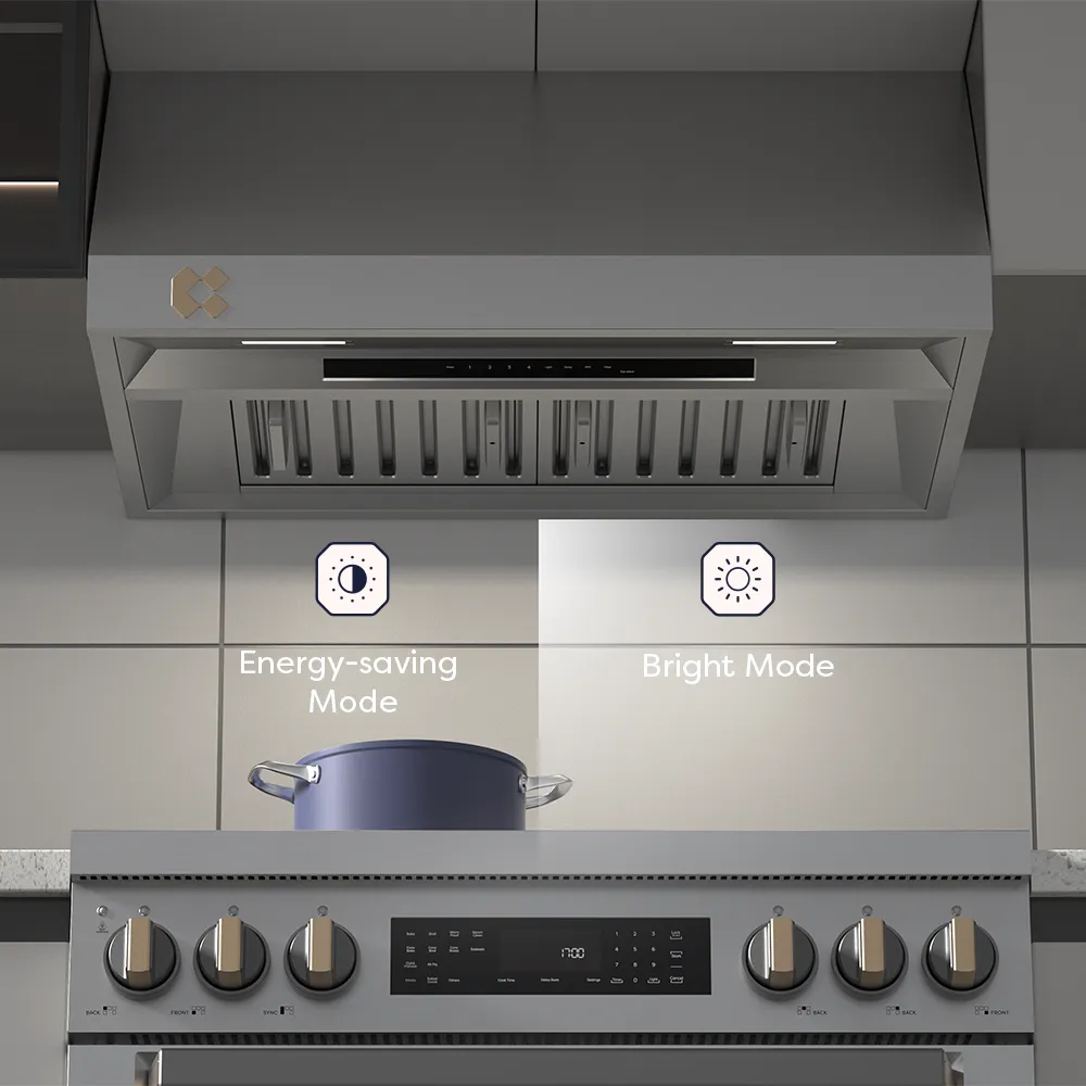 CIARRA Professional Series 36 inch Under Cabinet Range Hood with 4-Speed Levels and Smart Control | CAS36928A-OW