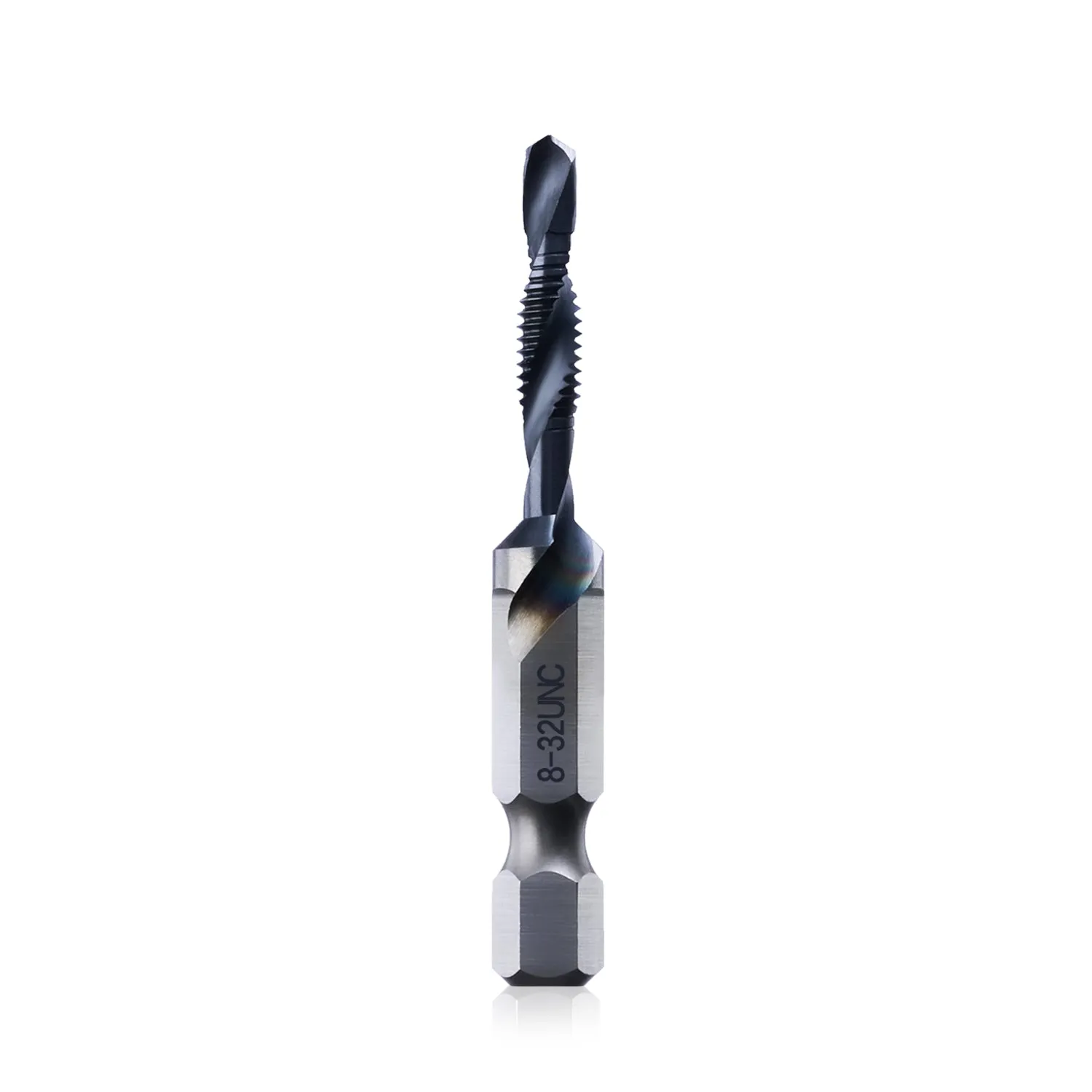 Combination Drill and Tap Bit Set, One-Step Drilling, Tapping, and Deburring/Countersinking for Stainless Steel, Aluminum,Copper, Plastic, Mild Steel