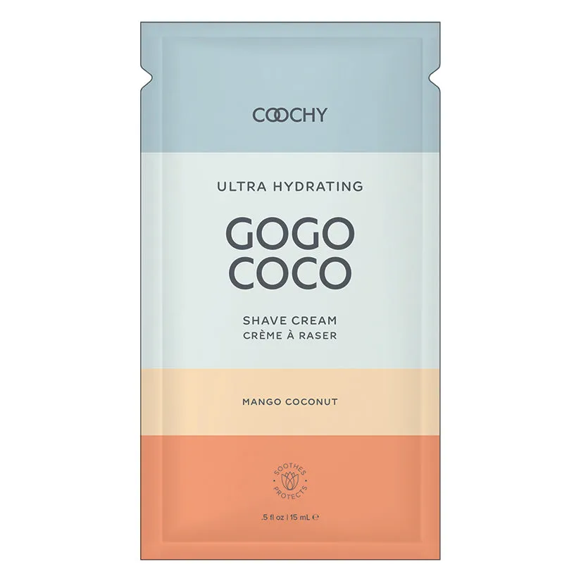 COOCHY Ultra Hydrating Shave Cream Foil - .35 oz Mango Coconut