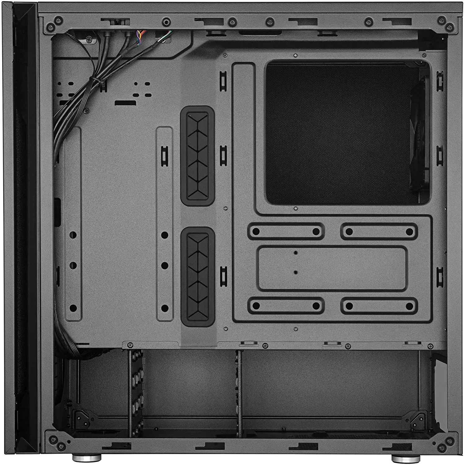 Cooler PC Case Master Silencio S600 ATX Mid-Tower, Sound-Dampened Steel Side Panel, Reversible Front Panel, SD Card Reader, and 2x 120mm PWM Silencio FP Fans