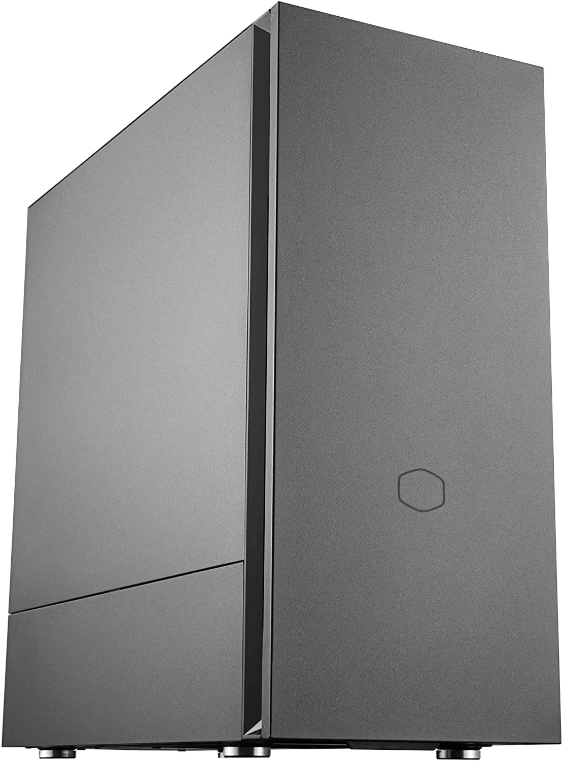 Cooler PC Case Master Silencio S600 ATX Mid-Tower, Sound-Dampened Steel Side Panel, Reversible Front Panel, SD Card Reader, and 2x 120mm PWM Silencio FP Fans