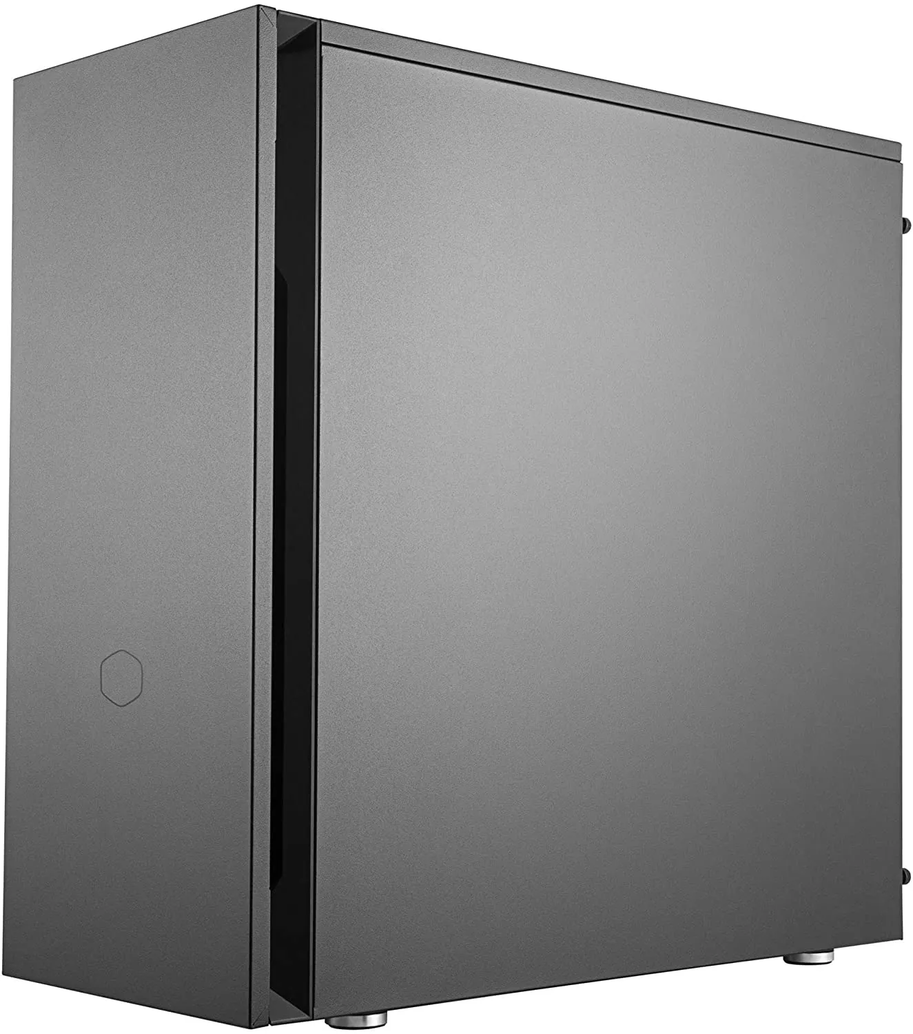 Cooler PC Case Master Silencio S600 ATX Mid-Tower, Sound-Dampened Steel Side Panel, Reversible Front Panel, SD Card Reader, and 2x 120mm PWM Silencio FP Fans