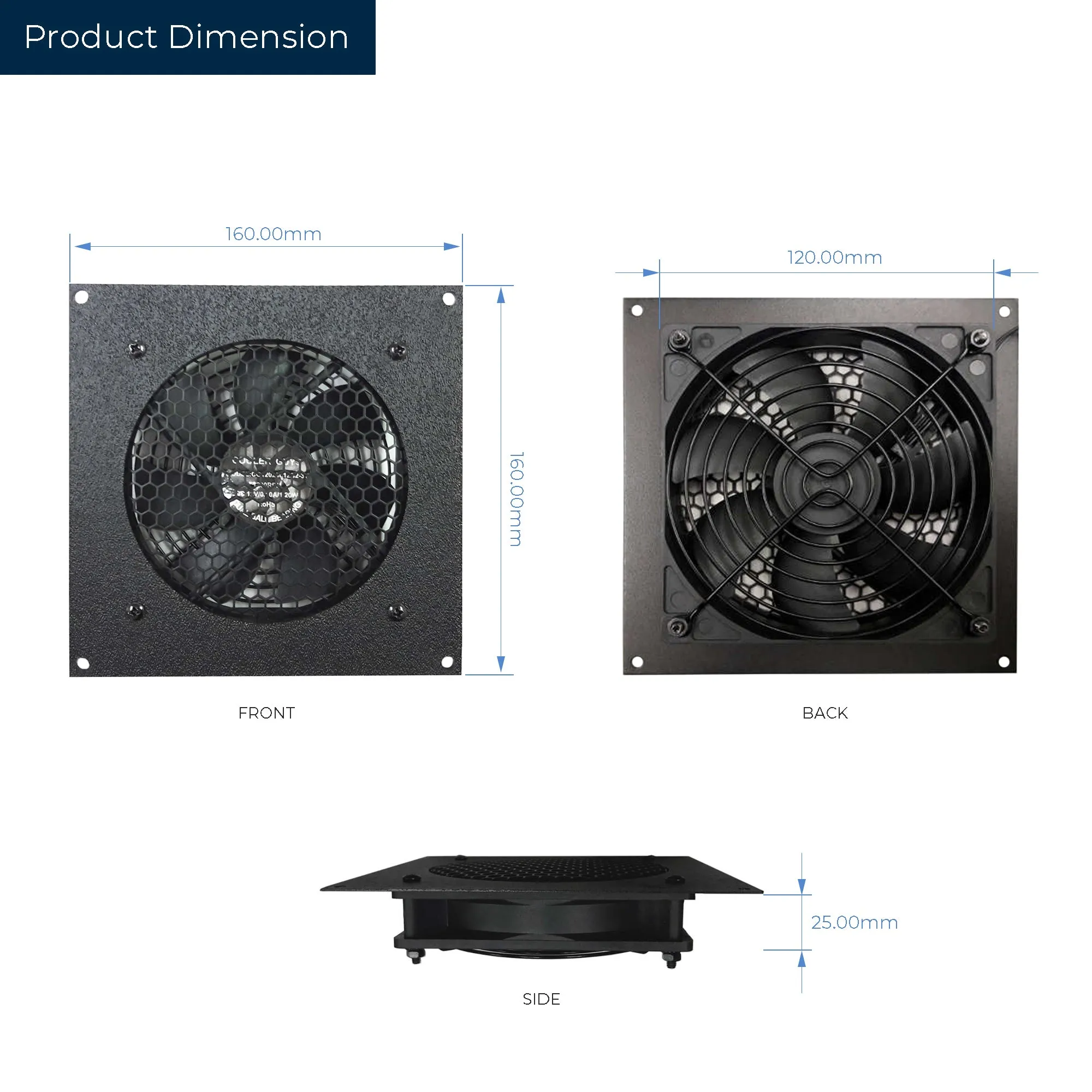 Coolerguys Single 120mm Fan Cooling Kit